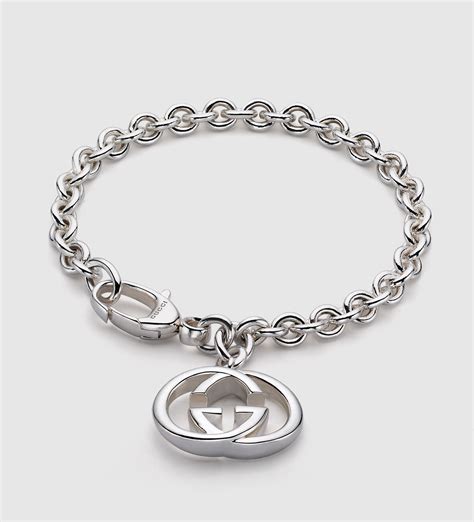 gucci trademark charm bracelet|Gucci interlocking bracelet.